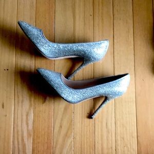 J.crew sparkly heels excellent condition
